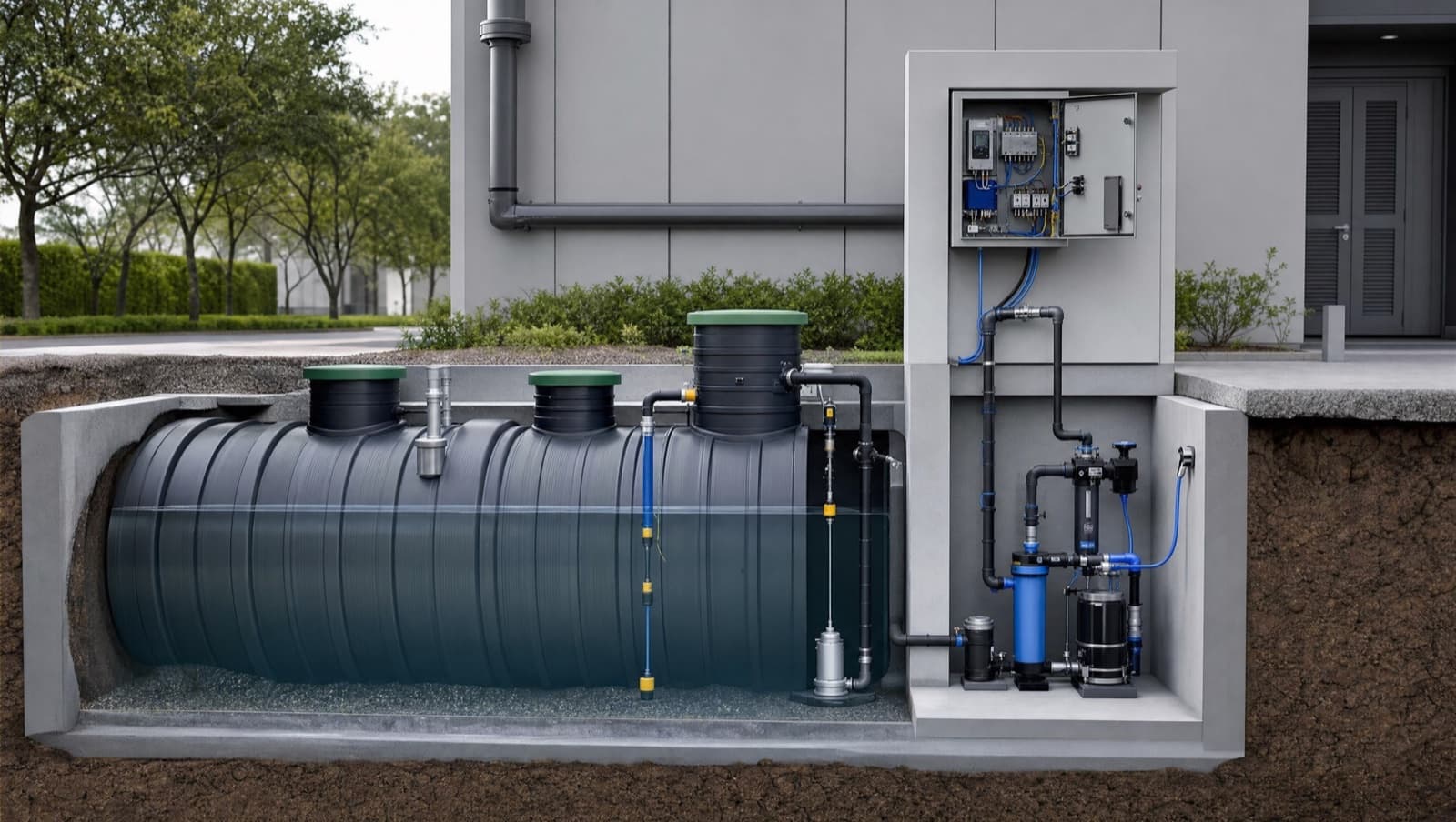 Rainwater Harvesting and Greywater Recycling: BMS Controls for Water Reuse Systems