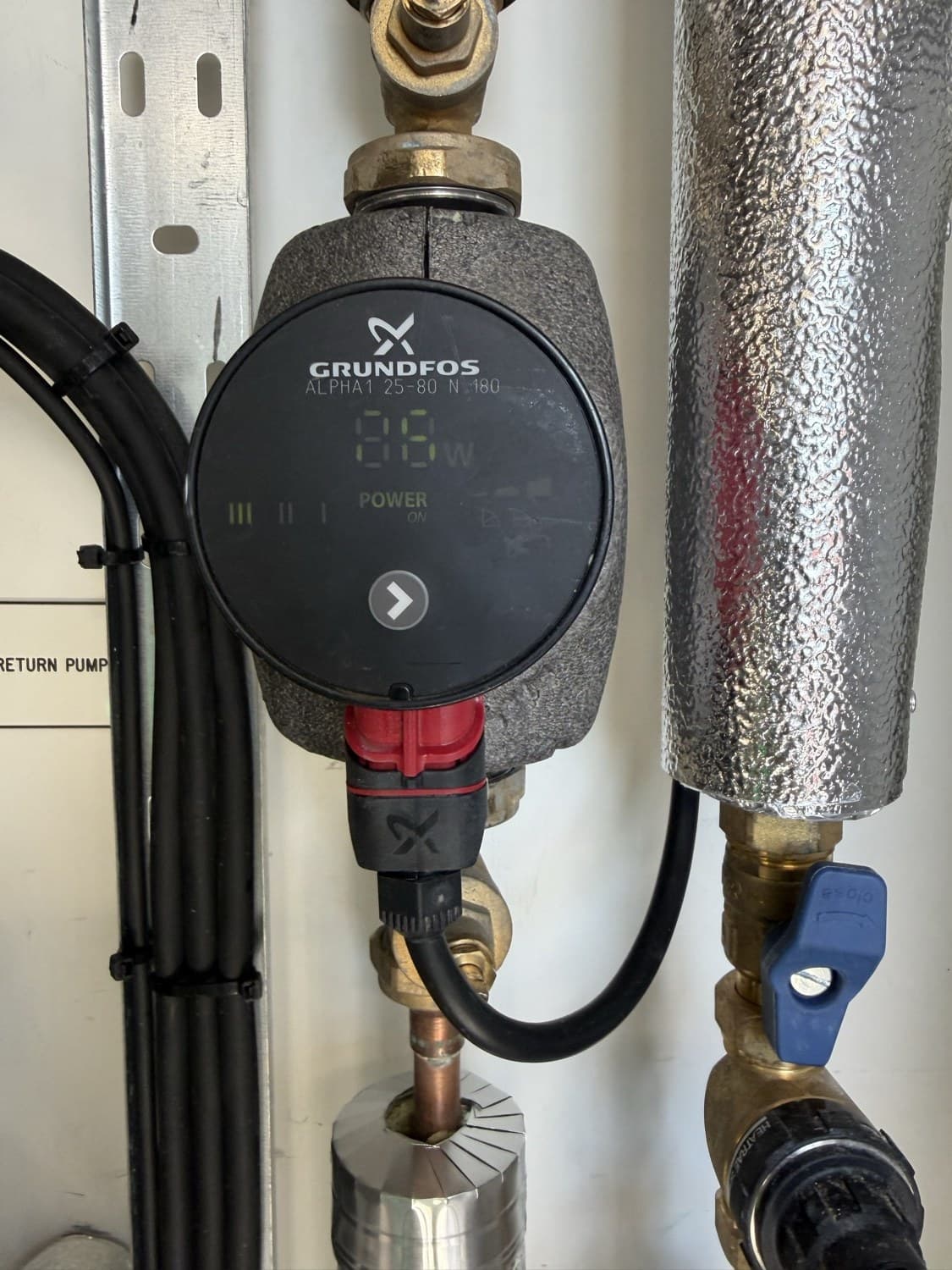 Grundfos domestic hot water return pump