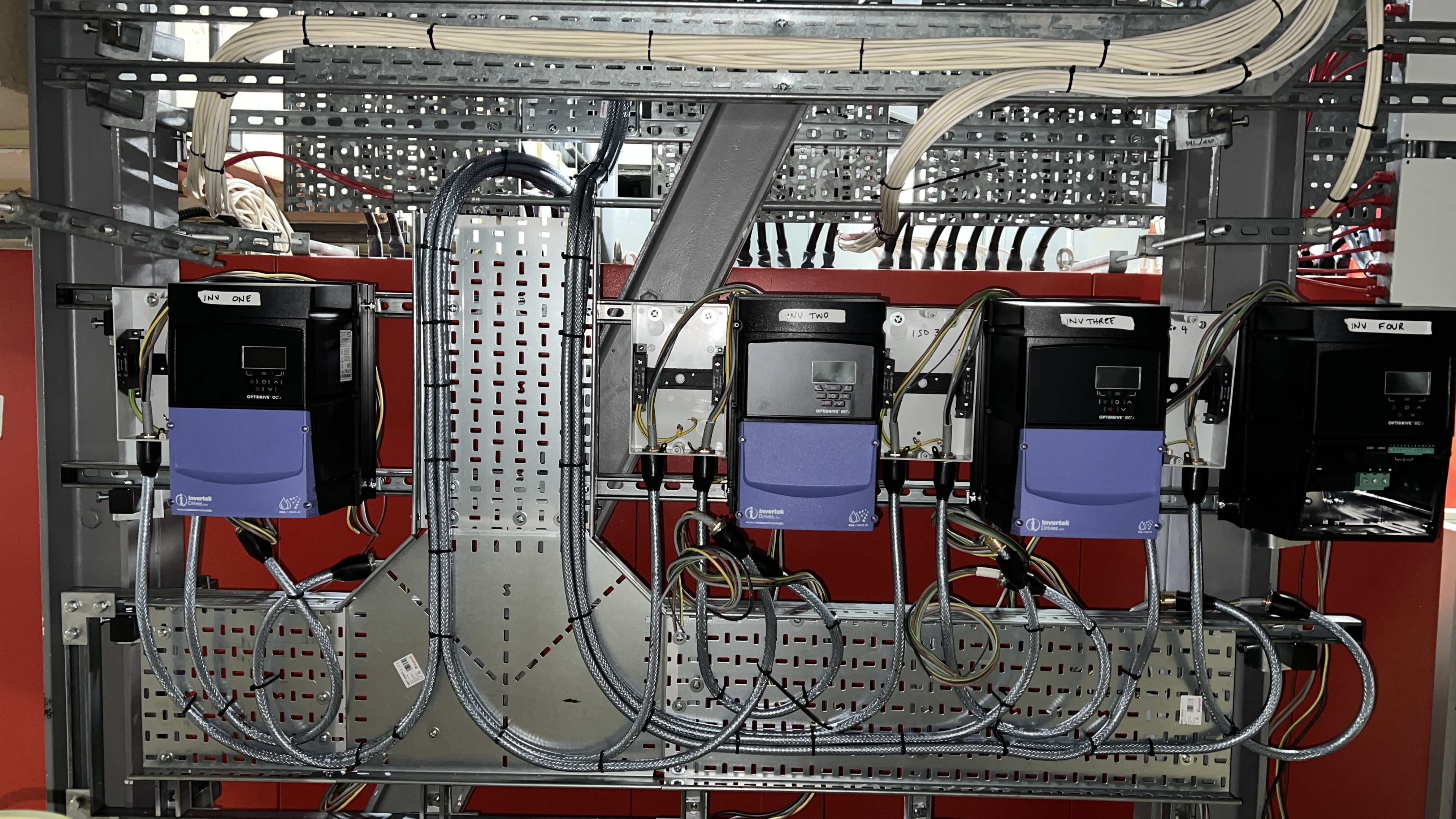 Invertek Optidrive Eco inverters with cable management