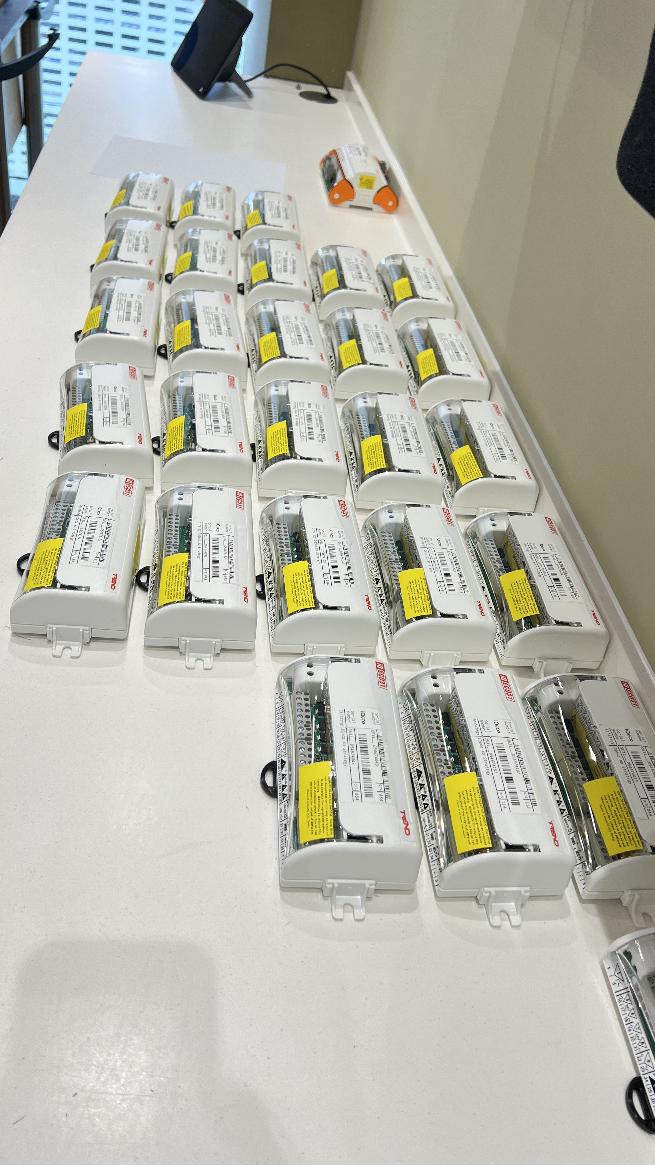 Stack of Trend IQ Controllers for Pinsent Masons 16-Floor Upgrade